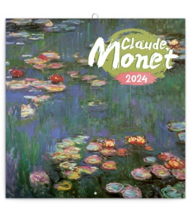 Nástěnný kalendář poznámkový Claude Monet 2024