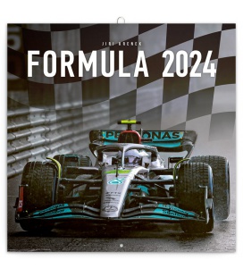 Wall calendar poznámkový Formule – Jiří Křenek, foto je ilustrativní, bude upraveno dle aktuální sezóny 2024