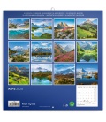 Wall calendar poznámkový Alpy 2024