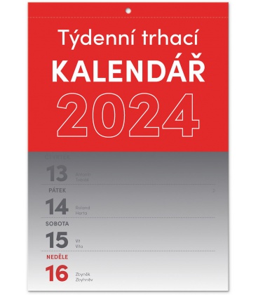 Nástěnný kalendář Trhací týdenní 2024