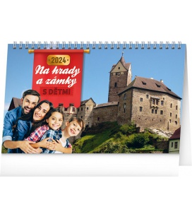 Tischkalender S dětmi na hrady a zámky 2024