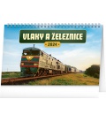 Table calendar Vlaky a železnice 2024