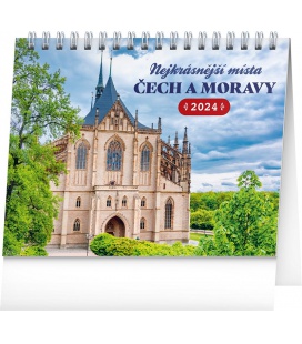 Table calendar Nejkrásnější místa Čech a Moravy 2024