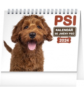 Table calendar Psi – se jmény psů 2024