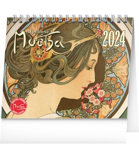 Tischkalender Alfons Mucha 2024