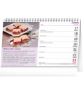Stolní kalendář Sladké recepty 2024