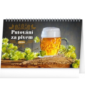 Tischkalender Putování za pivem 2024
