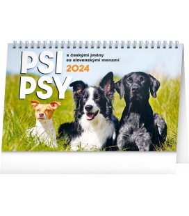 Tischkalender Psi – Psy CZ/SK 2024
