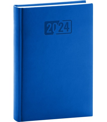 Daily diary A5 Aprint blue 2024