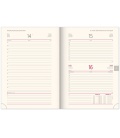 Daily diary A5 Silhouette red, black 2024