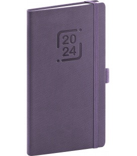 Pocket-Wochentagebuch-Terminplaner Catanella lila 2024