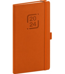 Pocket-Wochentagebuch-Terminplaner Catanella orange 2024
