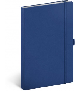 Notizbuch A5 Tmavě modrý, liniert, Taggia blau 2024