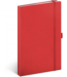 Notebook A5 Červený, dotted, Taggia red 2024