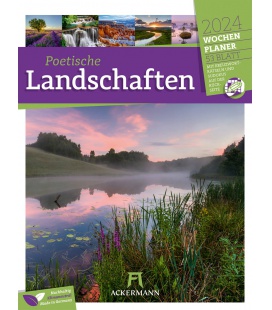 Wall calendar Landscapes 2024 - Weekly Planner