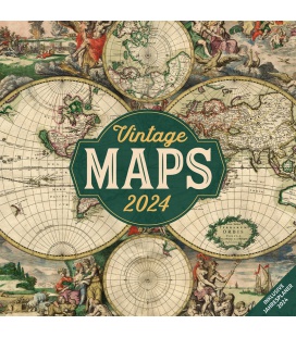 Wall calendar Vintage Maps 2024