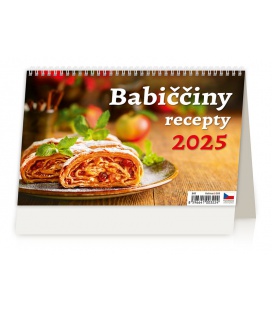 Stolní kalendář Babiččiny recepty 2025