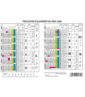 Stolní kalendář Lístkový 2025 - 2501O-25 1