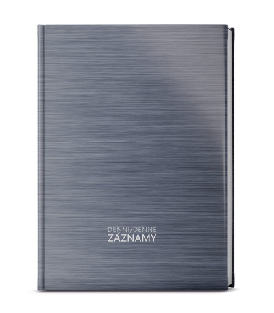 Diář - Denní záznamy A4 - Šedá 2026 - BU019-4-26 1
