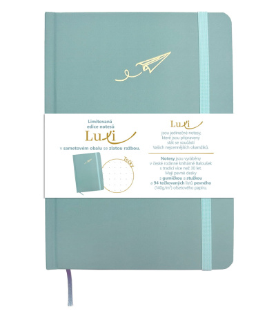 Notes Luxi tečkovaný - A5 - ledově mo... - BUT18-6-26 1