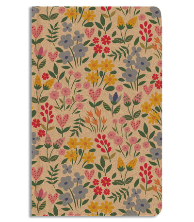 Notes linkovaný - A5 - kraft - Kvítí ... - BUL1-14-26 1