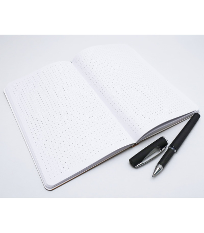 Notes tečkovaný - A5 - kraft  - slon ... - BUT1-1-26 2