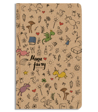 Notes linkovaný - A5 - kraft - Kouzel... - BUL1-15-26 1