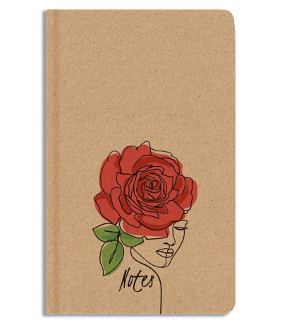 Notes linkovaný - A5 - kraft - Růže 2026 - BUL1-10-26 1