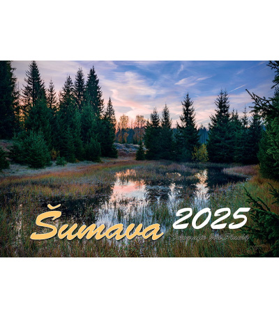 Nástěnný kalendář Šumava, fotografie Jiří Plachý 2025 1