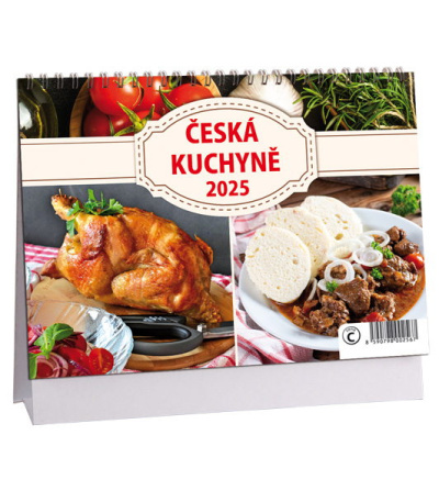 Stolní kalendář Česká kuchyně 2025 - AK722-25 1