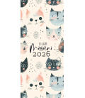 Diář kapesní měsíční lamino - Kočky 2026 - ADM188-26 1
