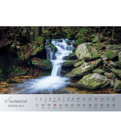 Nástěnný kalendář Šumava, fotografie Jiří Plachý 2027 7