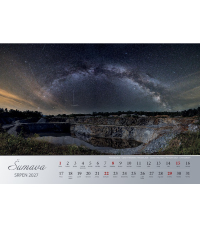 Nástěnný kalendář Šumava, fotografie Jiří Plachý 2027 9