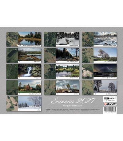 Nástěnný kalendář Šumava, fotografie Jiří Plachý 2027 14