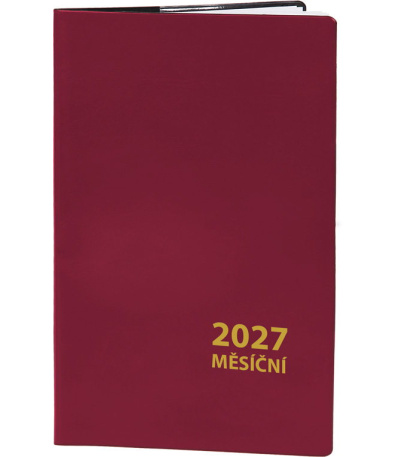 Diář kapesní měsíční PVC - MINI - bor... - ADMM203-27 1