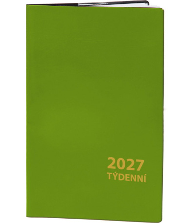 Diář kapesní čtrnáctidenní PVC - zele... - ADT219-27 1