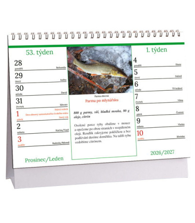 Stolní kalendář Rybář, rybí specialit... - AK885-27 2