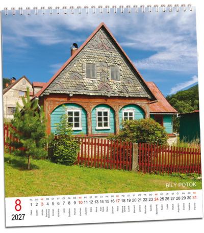 Nástěnný kalendář Chalupy 2027 - AKN359-27 2