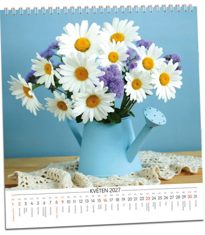 Nástěnný kalendář Květiny 2027 - AKN353-27 2