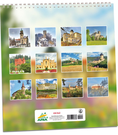 Nástěnný kalendář Hrady a zámky 2027 - AKN342-27 2