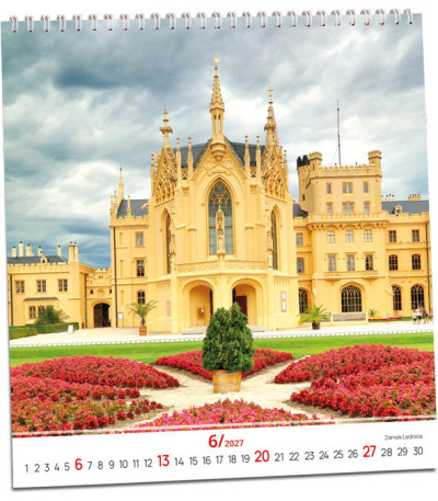 Nástěnný kalendář Hrady a zámky 2027 - AKN342-27 3