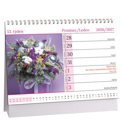 Stolní kalendář Květiny 2027 - AK848-27 3