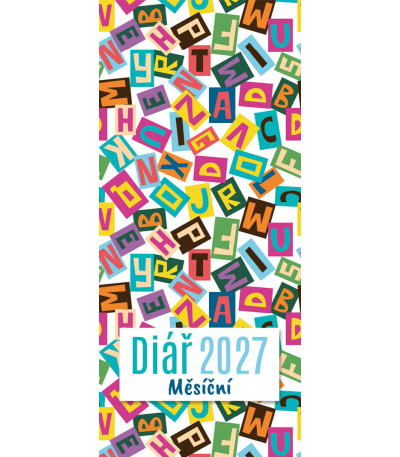 Diář kapesní měsíční lamino - Písmena... - ADM213-27 1