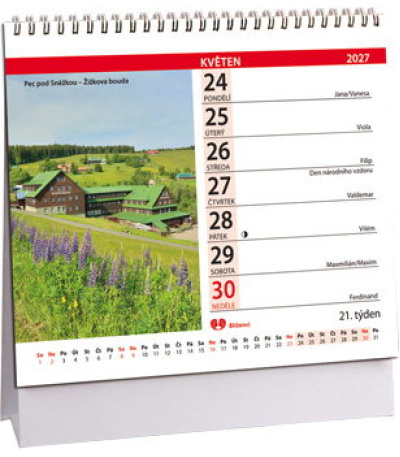 Stolní kalendář Krásy Čech a Moravy m... - AK831-27 2
