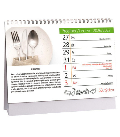 Stolní kalendář Šikovné rady pro domá... - AK880-27 2