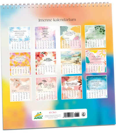 Nástěnný kalendář Citáty 2027 - AKN360-27 3