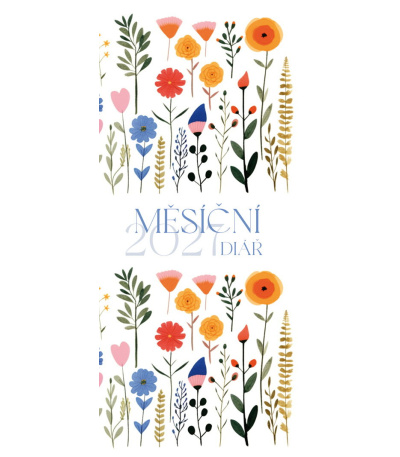 Diář kapesní měsíční lamino - Luční k... - ADM211-27 1