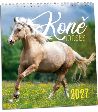Nástěnný kalendář Koně 2027 - AKN346-27 1