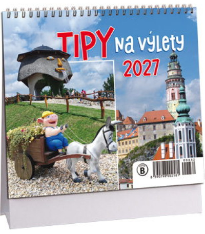Stolní kalendář Tipy na výlety mini 2027 - AK832-27 1