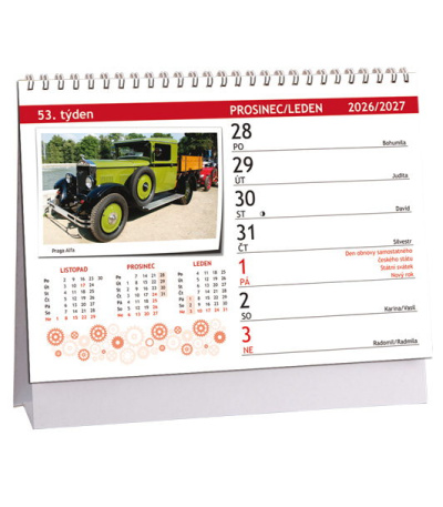 Stolní kalendář Oldtimer 2027 - AK872-27 2